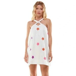 TCEC White Mini Dress • Bridal Bachelorette Dress • Size Small